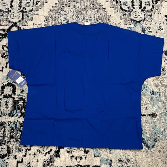 ⛔️SOLD⛔️ 💰3 items for $25 🏷NWT Cherokee Workwear Unisex Blue Scrub Top sz L - Picture 2 of 7